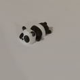 Load image into Gallery viewer, 3D Printed Sleeping Panda Keychain