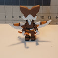 Load image into Gallery viewer, 3D Printed Articulated Steampunk Cat Cupid with Bow and Heart-Shaped Arrow
