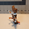 Load image into Gallery viewer, 3D Printed Articulated Steampunk Cat Cupid with Bow and Heart-Shaped Arrow