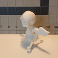 Load image into Gallery viewer, 3D Printed Articulating Skeleton Cupid Valentine Angel with Bow and Heart Shaped Arrow