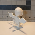 Load image into Gallery viewer, 3D Printed Articulating Skeleton Cupid Valentine Angel with Bow and Heart Shaped Arrow