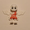 Load image into Gallery viewer, 3D Printed Articulated Skeleton Cupid with Bow and Heart-Shaped Arrow