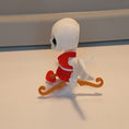 Load image into Gallery viewer, 3D Printed Articulated Skeleton Cupid with Bow and Heart-Shaped Arrow