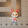 Load image into Gallery viewer, 3D Printed Articulated Bunny Keychain