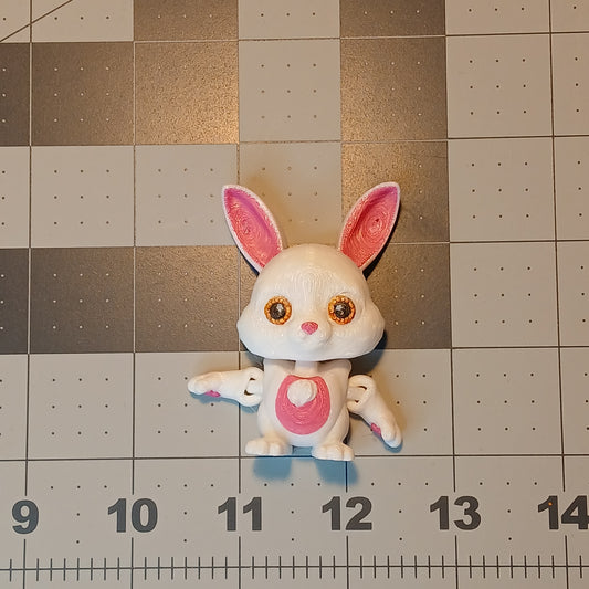3D Printed Articulated Bunny Keychain