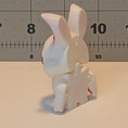 Load image into Gallery viewer, 3D Printed Articulated Bunny Keychain