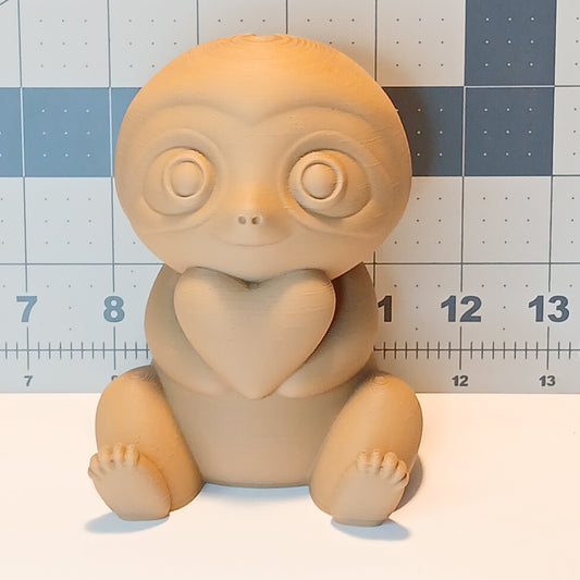 3D Printed Valentine Sloth Piggy Bank
