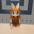 Load image into Gallery viewer, 3D Printed Posable Bunny Farmer