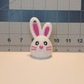 Load image into Gallery viewer, 3D Printed Knit Texture Bunny Keychain