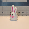 Load image into Gallery viewer, 3D Printed Knit Texture Bunny Keychain