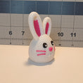 Load image into Gallery viewer, 3D Printed Knit Texture Bunny Keychain