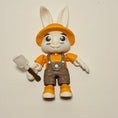 Load image into Gallery viewer, 3D Printed Posable Bunny Farmer
