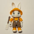 Load image into Gallery viewer, 3D Printed Posable Bunny Farmer