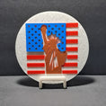 Load image into Gallery viewer, 3D Printed Liberty's Bold Emblem Decorative Round Plaque