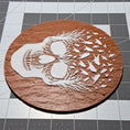 Load image into Gallery viewer, 3D Printed Bursting Skull Abstract 2D Art Plaque