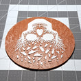 Load image into Gallery viewer, 3D Printed Bursting Skull Abstract 2D Art Plaque