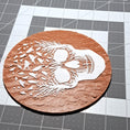 Load image into Gallery viewer, 3D Printed Bursting Skull Abstract 2D Art Plaque
