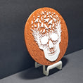 Load image into Gallery viewer, 3D Printed Bursting Skull Abstract 2D Art Plaque