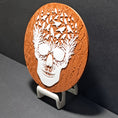 Load image into Gallery viewer, 3D Printed Bursting Skull Abstract 2D Art Plaque