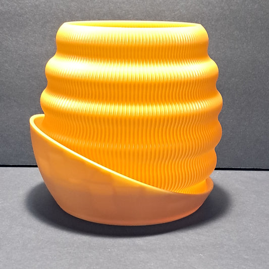 3D Printed Hive Planter with Drip Tray