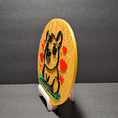 Load image into Gallery viewer, 3D Printed Capybara with Hearts 2D Art Round Plaque