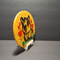 Load image into Gallery viewer, 3D Printed Capybara with Hearts 2D Art Round Plaque