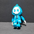 Load image into Gallery viewer, 3D Printed Hooded Bone Flexi Keychain or Ornament