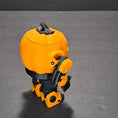 Load image into Gallery viewer, 3D Printed Articulating Robot Pumpkin Flameless Tealight Holder