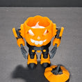 Load image into Gallery viewer, 3D Printed Articulating Robot Pumpkin Flameless Tealight Holder