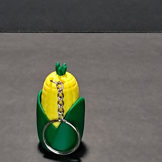 3D Printed Corn Cob Fidget Clicker Keychain
