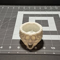 Load image into Gallery viewer, 3D Printed Weave Textured Skull Flameless Tealight Holder