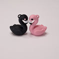 Load image into Gallery viewer, 3D Printed Flamingo Keychain