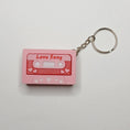Load image into Gallery viewer, 3D Printed Love Song Cassette Clicker Keychain