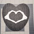 Load image into Gallery viewer, 3D Printed Bone Heart Plaque