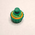 Load image into Gallery viewer, 3D Printed St Patrick's Day Cupcake Fidget Clicker Keychain