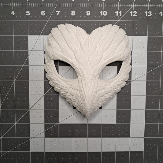 3D Printed Feather Texture Masquerade Mask