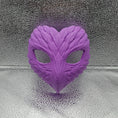 Load image into Gallery viewer, 3D Printed Feather Masquerade Mask – USA Made Cosplay, Halloween & Event Mask