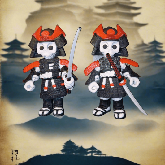 3D Printed Articulated Bone Samurai