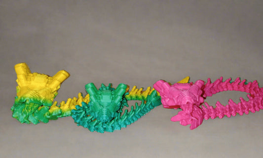 3D Printed Articulating Bamboo Cobra Robot