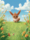 Load image into Gallery viewer, 3D Printed Crochet Eevee Keychain