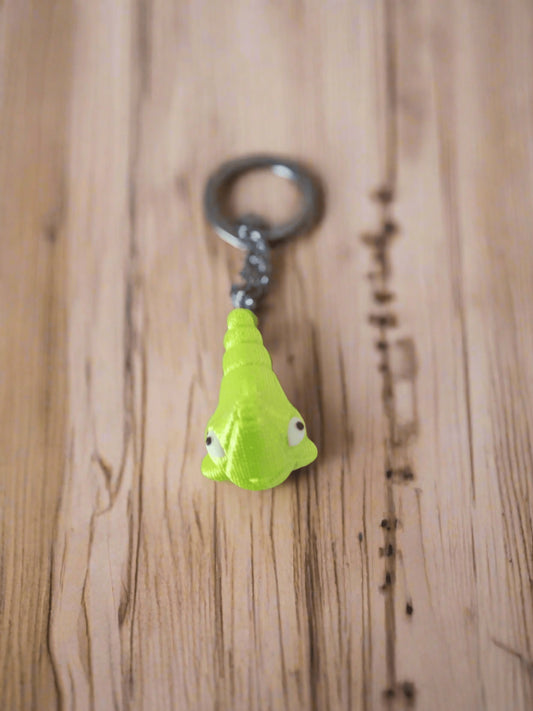 3D Printed Crochet Metapod Keychain
