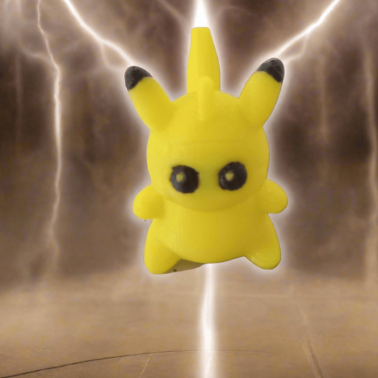 3D Printed Crochet Pikachu Keychain