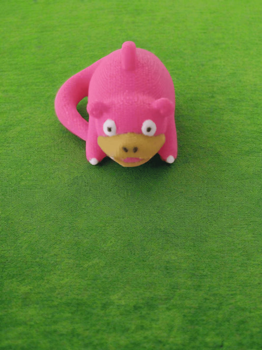 3D Printed Crochet Slowpoke Keychain