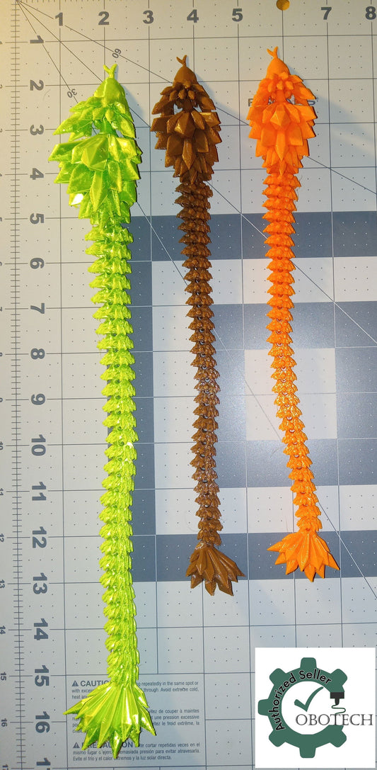 3D Printed Articulating Crystal Dragon