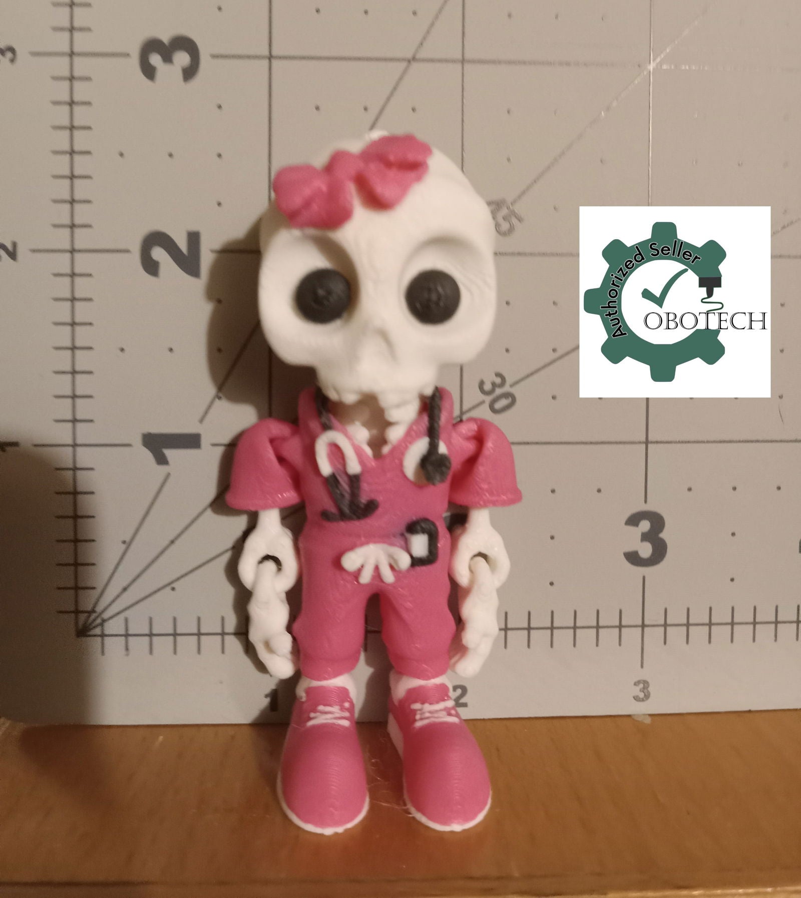 3D Printed Bone Nurse Keychain