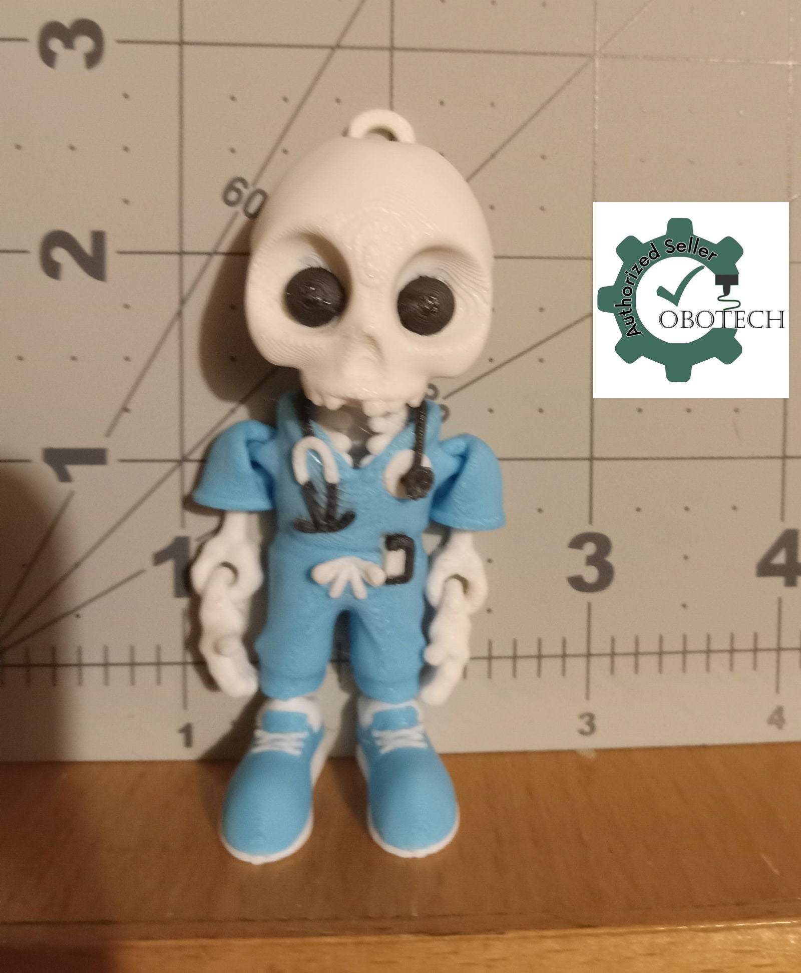 3D Printed Bone Nurse Keychain