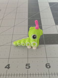 Load image into Gallery viewer, 3D Printed Crochet Caterpie Keychain or Ornament