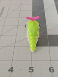 Load image into Gallery viewer, 3D Printed Crochet Caterpie Keychain or Ornament