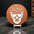 Load image into Gallery viewer, 3D Printed Bursting Skull Abstract 2D Art Plaque