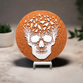 Load image into Gallery viewer, 3D Printed Bursting Skull Abstract 2D Art Plaque